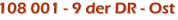 108 001 - 9 der DR - Ost