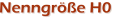 Nenngröße H0